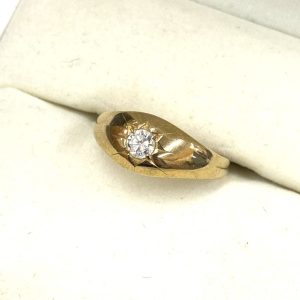 K18 18金 ダイヤ付きリング 指輪