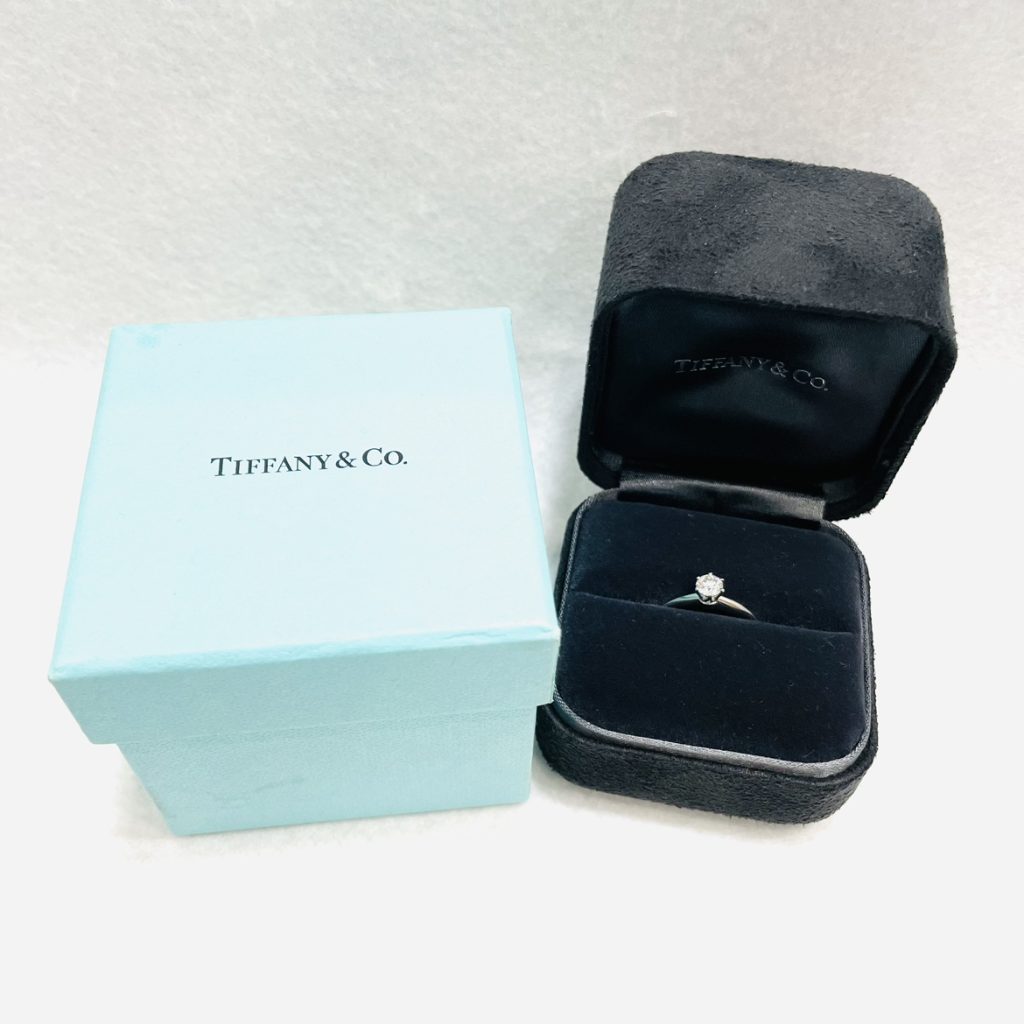 Tiffany & Co. ティファニー 0.41ct ダイヤモンド Pt950 リング