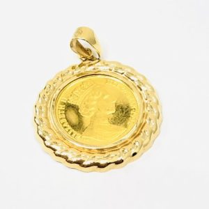 K24/24金 コイン K18枠/18金 トップ