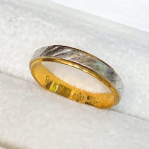 K18 Pt850 金 プラチナ コンビリング