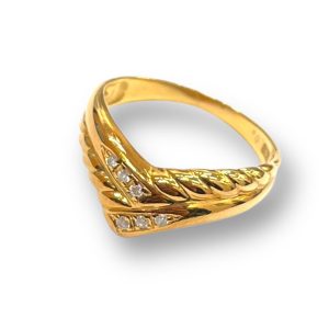 K18 メレダイヤリング