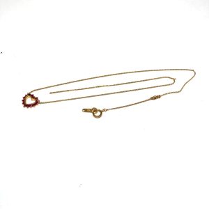 K18　ルビーネックレス