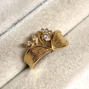 K18 18金 ダイヤ付き リング 指輪