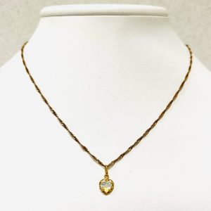 K18 オパール0.5ct付ネックレス