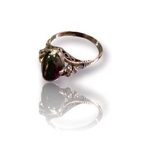 K14WG ガーネットリング