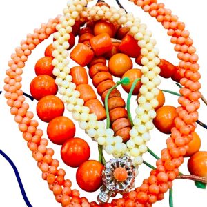 珊瑚　ネックレス ブレスレット　おまとめ