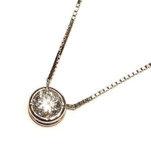 Pt850 プラチナ850 ダイヤ 0.549ct ネックレス