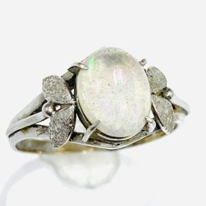 Pt850 オパール付きリング