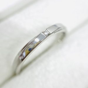 Pt900 メレダイヤ付きリング