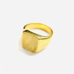 K18 18金 印台 リング