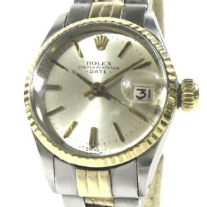 ROLEX ロレックス オイスターパーペチュアルデイト レディース コンビ