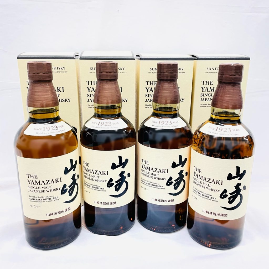 サントリー ウイスキー 山崎 シングルモルト 箱あり おまとめの買取  