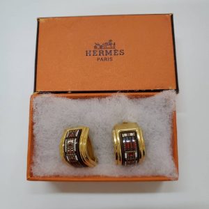 エマイユイヤリング エルメス HERMES ブランド品