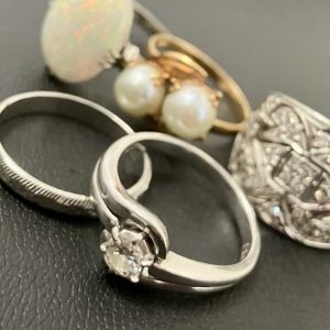 Pt900リング / K18リング / ダイヤモンド