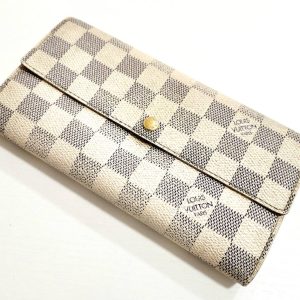 LOUIS VUITTON ルイヴィトン アズール ポルトフォイユサラ 二つ折り財布
