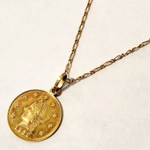 K18 コインネックレス アクセサリー
