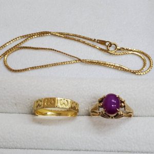 金 スターサファイヤ K18 地金 ジュエリー 宝石