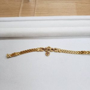 ブレスレッド 金 エメラルド K18 ジュエリー 宝石