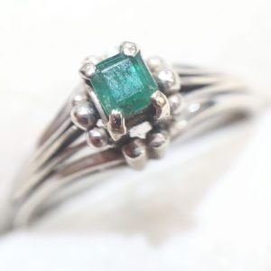 K14 リング エメラルド 0.2ct