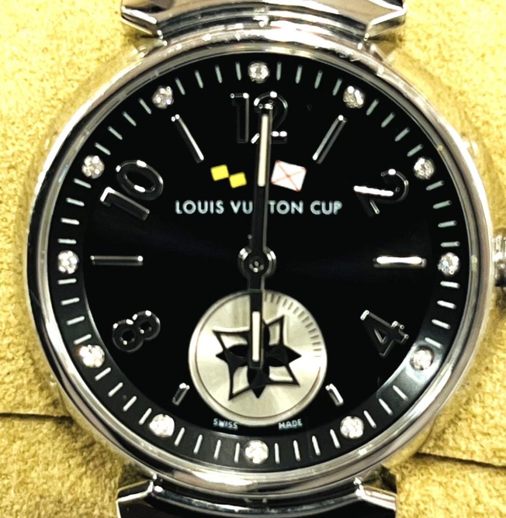LOUIS VUITTON ルイ・ヴィトン タンブール Q12M1 ブラック文字盤  レディース腕時計