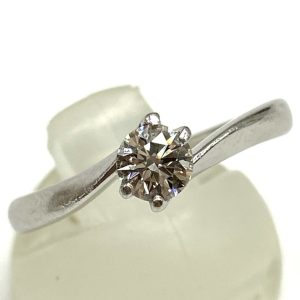 Pt850 ダイヤモンド リング 0.32ct