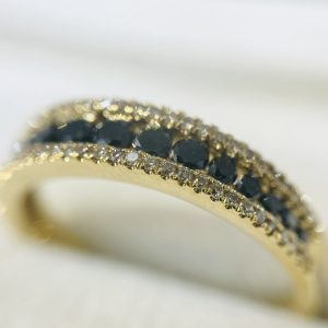 K18 18金  メレダイヤリング