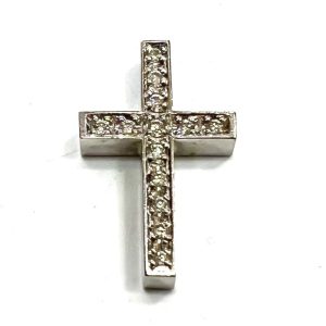 K18WG　メレダイヤ　ネックレストップ