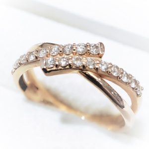 K18 18金  ダイヤリング 0.29ct
