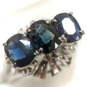 Pt850 サファイアリング