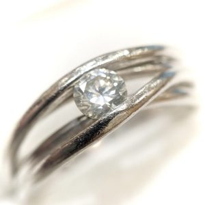 Pt850 ダイヤモンドリング 0.361ct