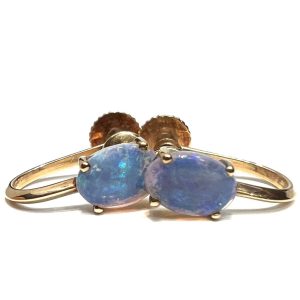 K18　オパール付きイヤリング