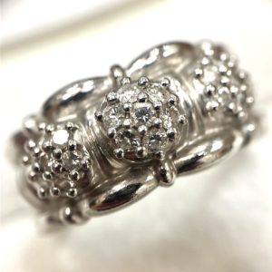 Pt900 メレダイヤリング 1.00ct
