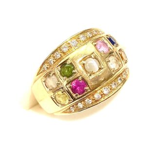 K18 メレダイヤリング