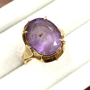 K18 18金 アメジスト リング