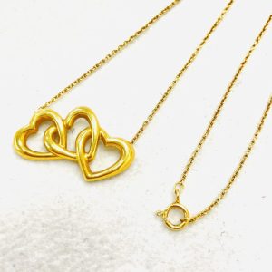 TIFFANY&Co. ティファニー トリプルハート K18YG  ネックレス