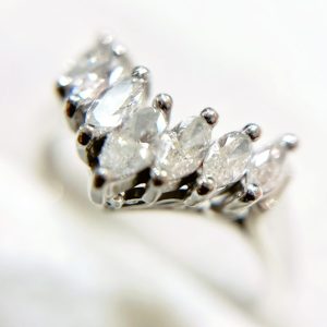 Pt850(プラチナ850) メレダイヤリング