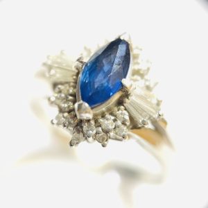 サファイア 0.52ct Pt900 リング