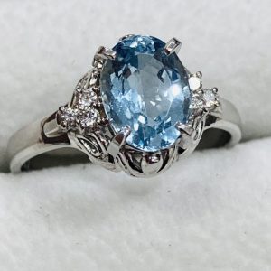 Pt900(プラチナ900) 石付き リング アクセサリー