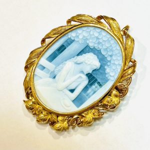 K18 カメオ ブローチ