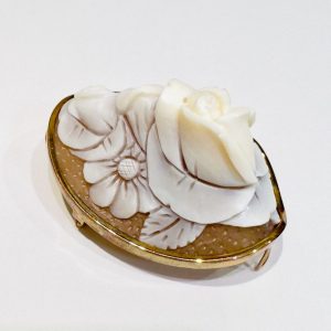 K18 シェルカメオ ブローチ