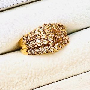 K18 メレダイヤモンド リング