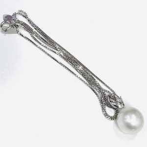 K18WG パールネックレス