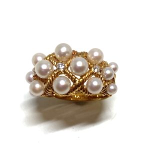 K18パールリング