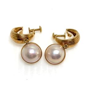 K18マベパールイヤリング