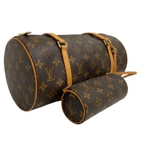 ルイヴィトン パピヨン モノグラム ショルダーバッグ ブラウン