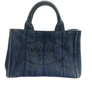 プラダ デニム カナパ ハンドバッグ