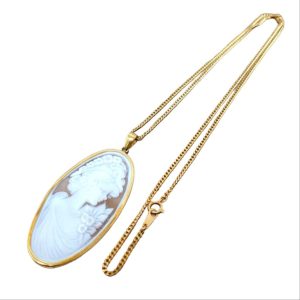 K18 ネックレス カメオ