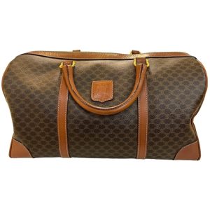 CELINE セリーヌ マカダム柄 ボストンバッグ