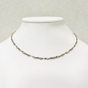 Pt850 K18コンビ ネックレス