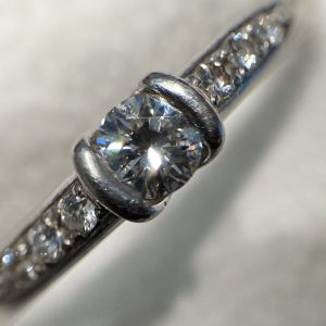 Pt900 0.27ct ダイヤモンドリング